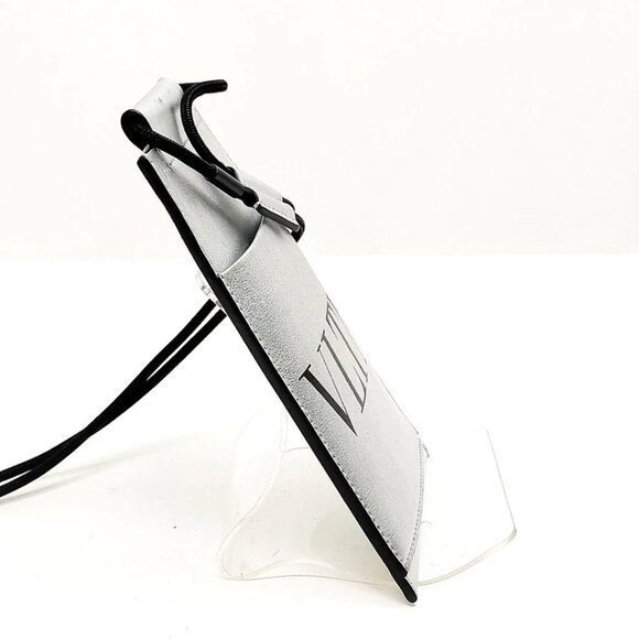 Valentino Garavani Shoulder Bag Silver Leather 300-061225 - Picture 4 of 13